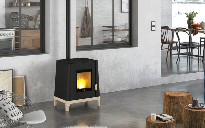 Poêle à granulés PF501 au design vintage