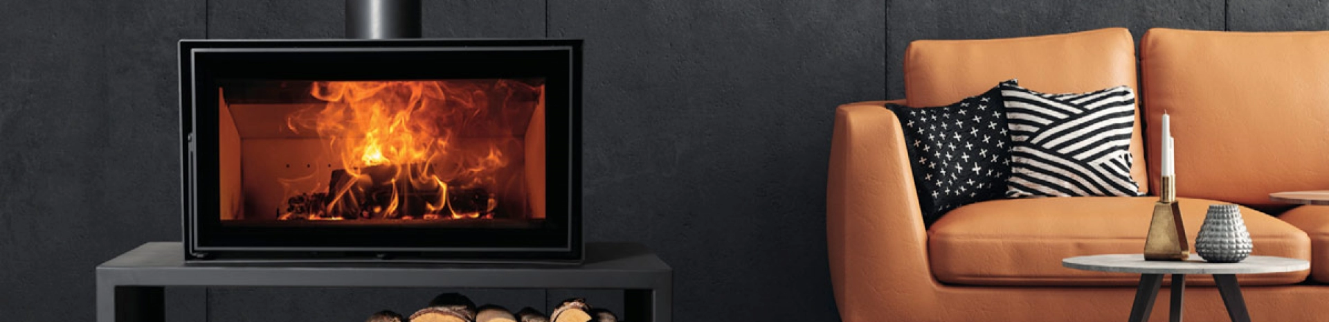 Poêles à bois Cubebox au design compact