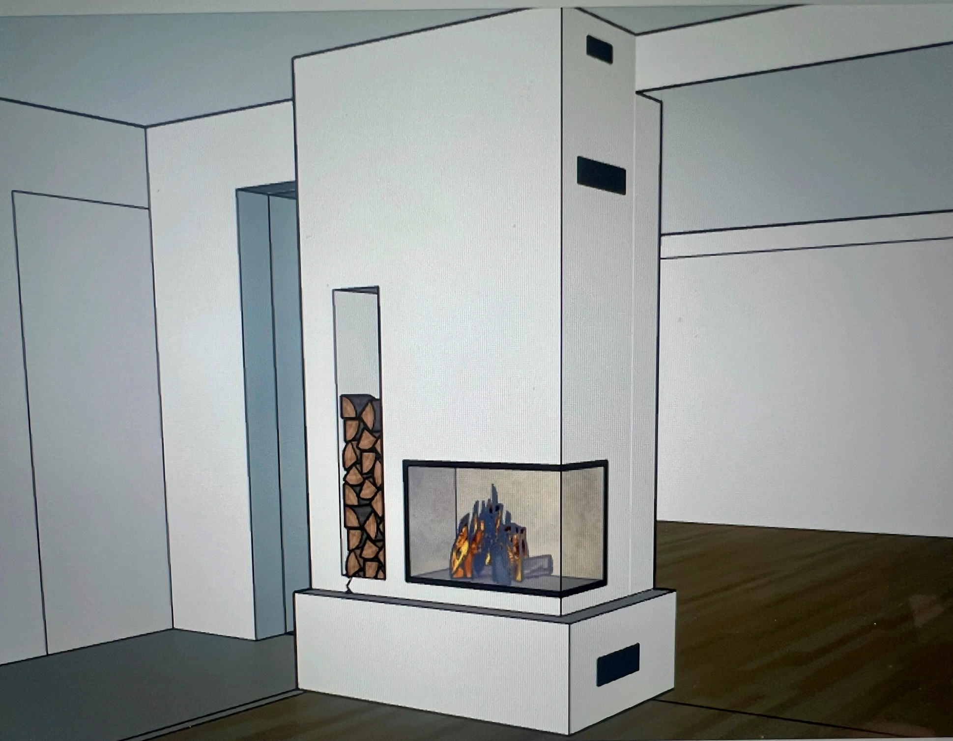 Installation d’un insert bois Scan 5007 à Louvigny