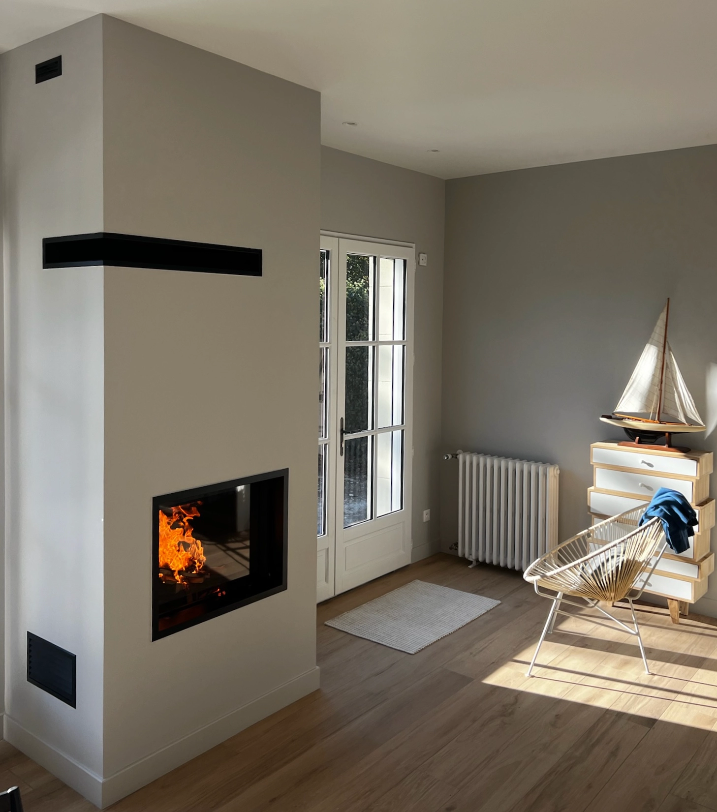 Création d’une cheminée à bois à Deauville