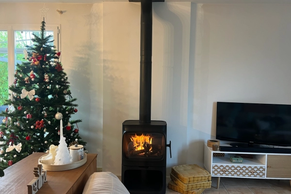 Installation d’un poêle à bois Jotul à Villy Bocage