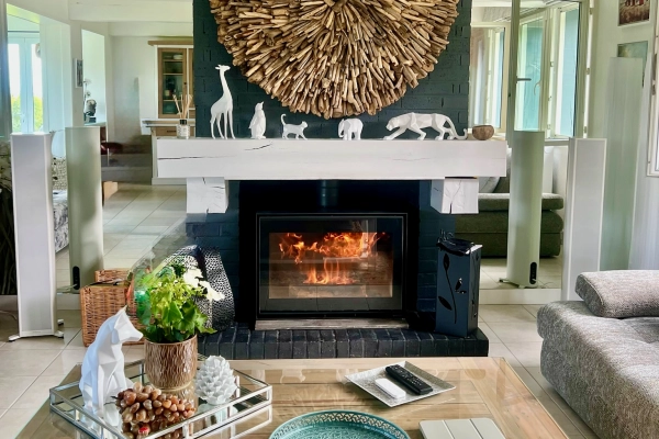 Remplacement d'une cheminée par un Scan 1004 Box à Gonneville-sur-Mer