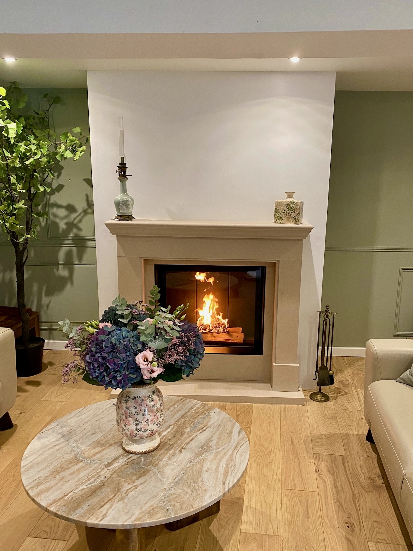 Cheminée M Design Luna Diamond 850V installée à Hermanville-sur-Mer