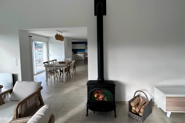 Installation d’un poêle à bois Jotul F400 haute performance à Caen